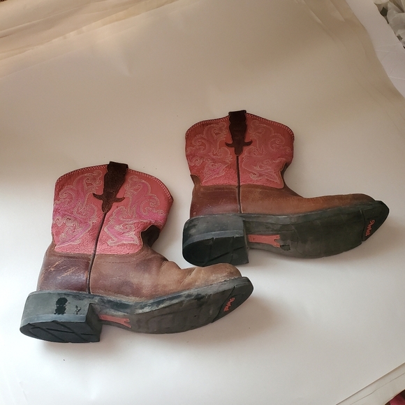 ARIAT FATBABY 7B. LEATHER WESTERN WOMEN BOOT. - Picture 4 of 12